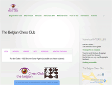 Tablet Screenshot of chessclubanderlecht.org